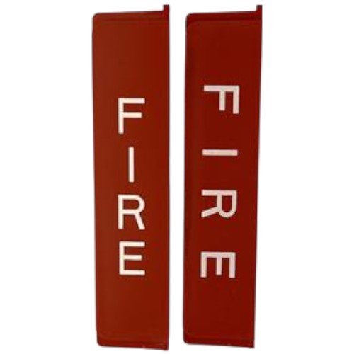 Siemens SL2LP-FR Red Text Plate with FIRE text for SL2