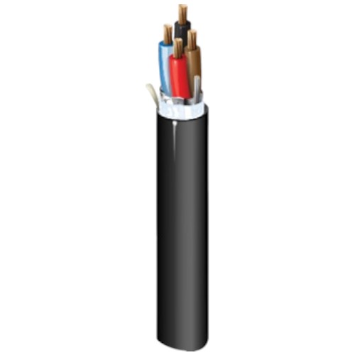 Belden X-CDC-5202F2 16/4C Direct Burial Cable, Black, Sold per Foot