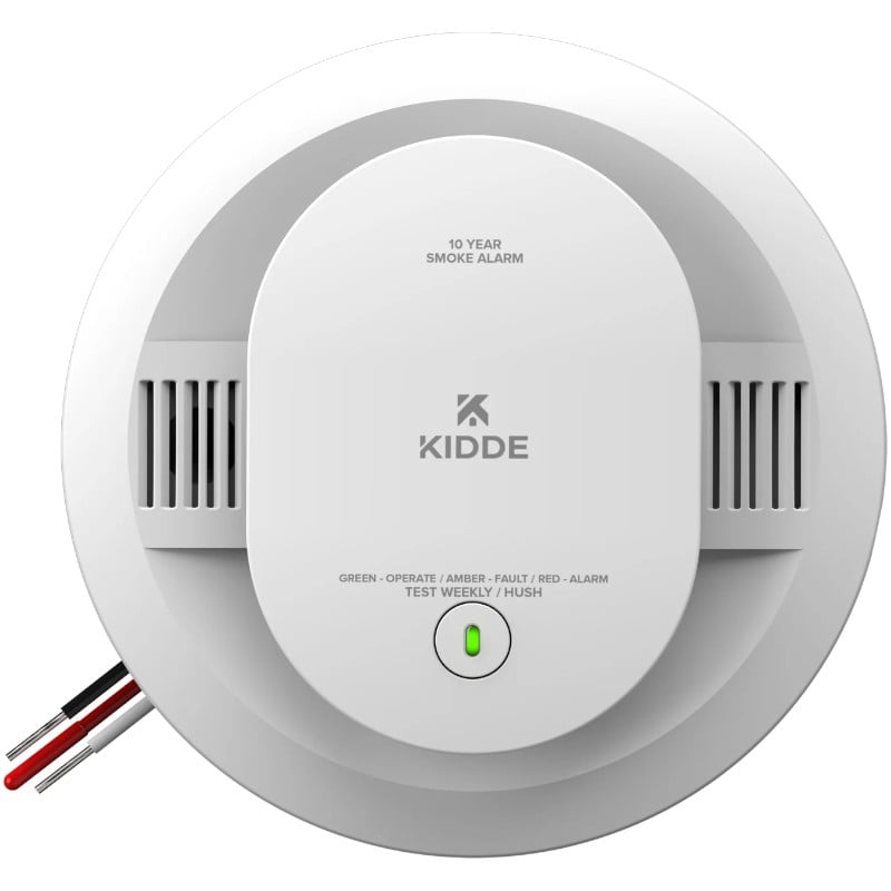 Kidde 20SA10 Smoke Alarm, Hardwired with 10 Year Backup Battery