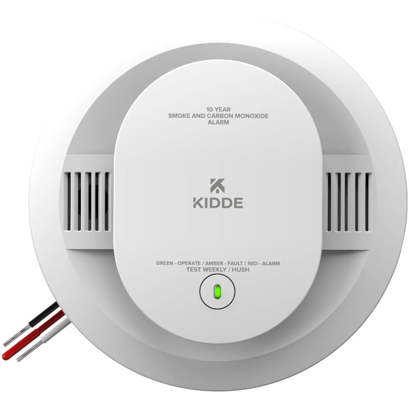Kidde 30CUA10-V Smoke and CO Alarm, Hardwired with 10 Year Backup Battery and Voice Alerts