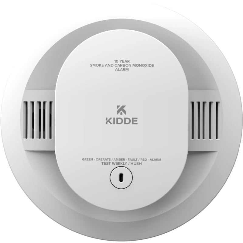 Kidde 30CUD10 Combo Smoke and CO Alarm, 10 Year Battery Powered