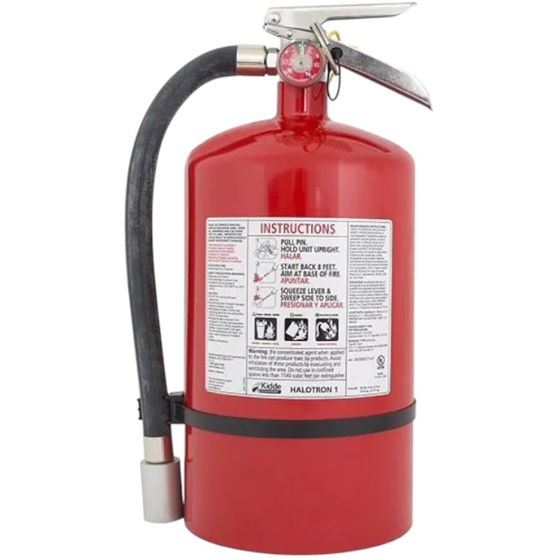 Kidde Pro Plus 15.5HM Halotron Fire Extinguisher 15.5lb, Rechargeable with Wall Hook