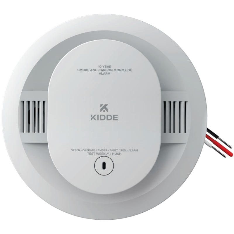Kidde CUAC10YFEX-V Firex Smoke and CO Alarm, Hardwired, 10 Year Backup Battery with Voice Alert