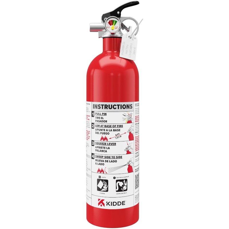 Kidde KD57-5BC Home Fire Extinguisher, Red