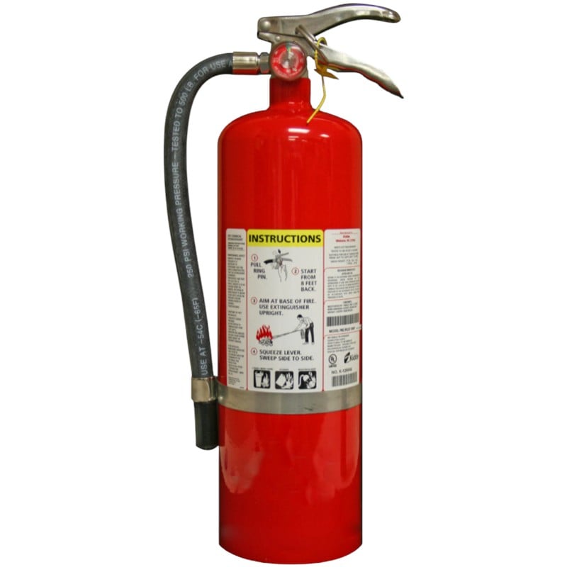Kidde 21033505 Pro Plus Fire Extinguisher 10lb, Rechargeable with Wall Hook
