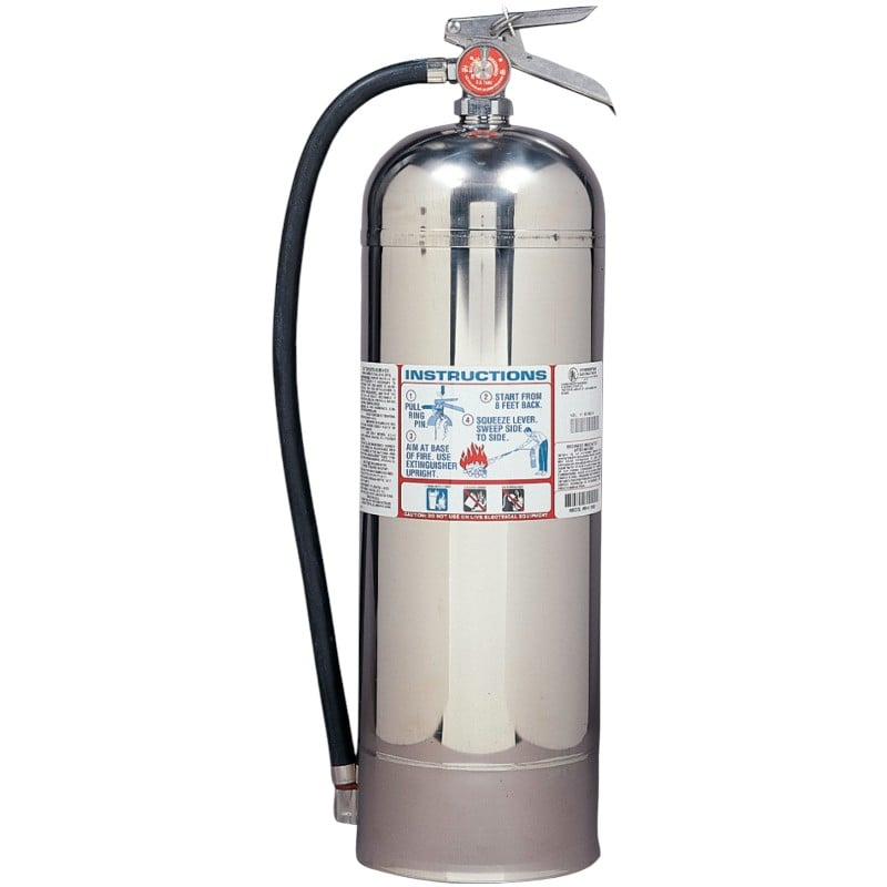 Kidde Pro 2.5WM Water Fire Extinguisher 2.5lb, Rechargeable with Wall Hook