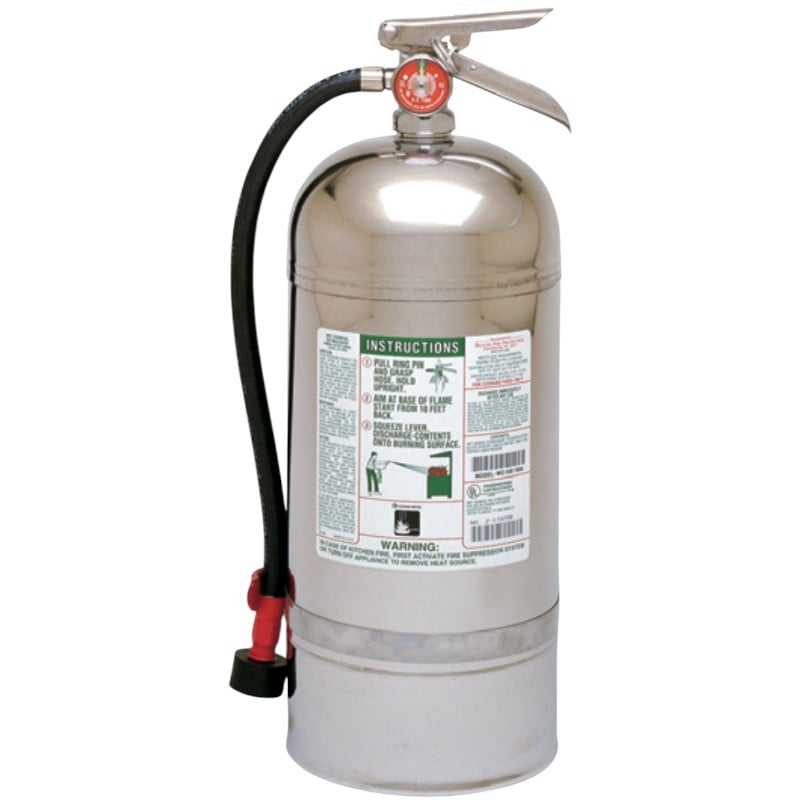 Kidde WC-100 6 Liter Class K Wet Chemical Fire Extinguisher, Rechargeable