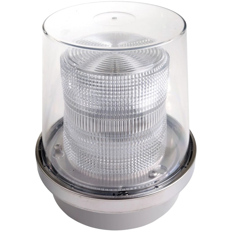 Edwards Signaling 49C-R5 Beacon Flash, Clear, 240VAC