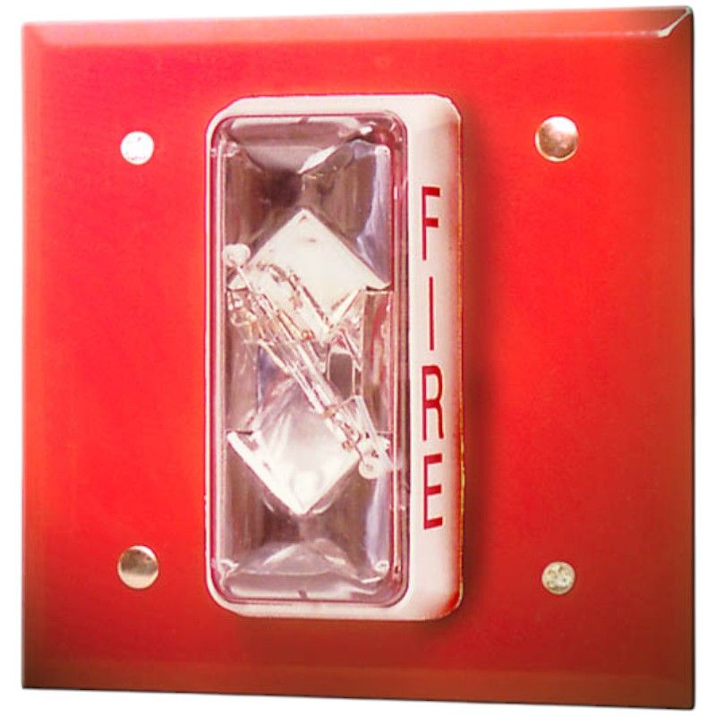 Kidde 4MS-7AW Synchronized Strobe, 15 75cd, White, Wall Mount, FIRE Marking