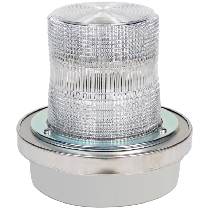 Edwards Signaling 50SINC-N5-40WH Beacon Steady On Light, Clear, 120V AC