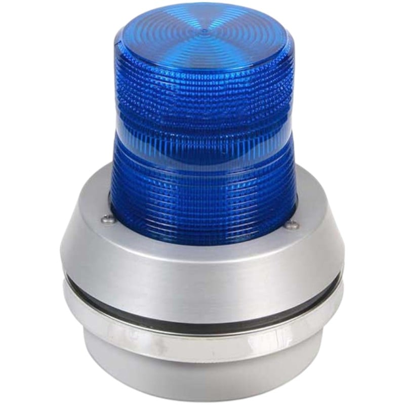 Edwards Signaling 51SINB-G1 Steady On Beacon With Horn, Blue, 24V DC