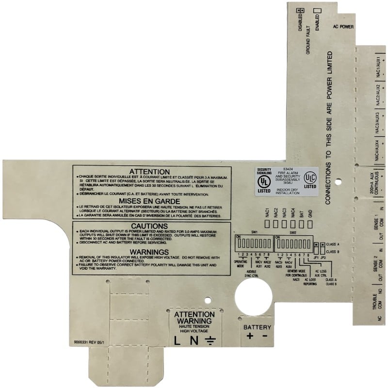 Kidde BPS-CVR Booster Power Supply, Electronic Protective Cover, Pack of 5