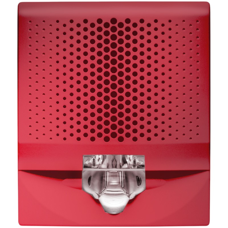 Kidde EG4LFVRF Wall Horn Strobe, 15 110cd, Low Frequency, Red, FIRE Marking