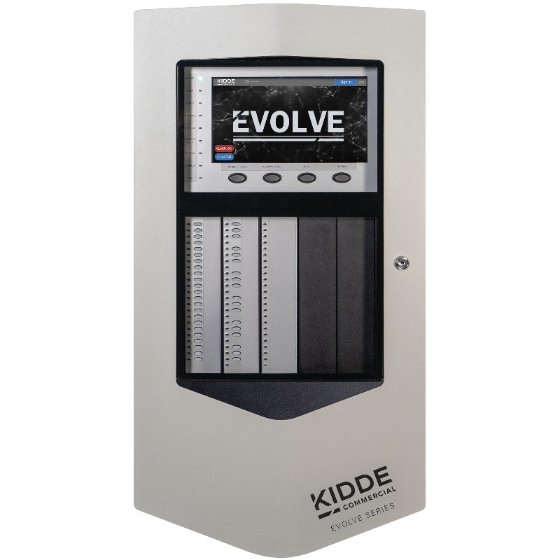 Kidde EVOLVE-ML-G Four Loop System, One 250 Point Loop, 110V 220V, Grey Door