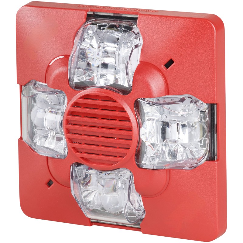 Kidde EWGAVRN Outdoor Horn Strobe, 15 30cd, Red, No Marking