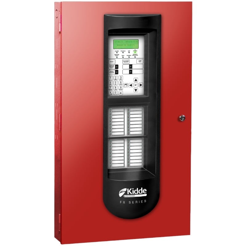 Kidde FX-1000-2 Four Loop System, One 250 Point Loop, 1000 Point Max, Four NACs, Red, 230V