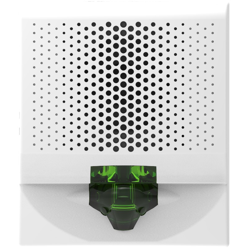 Kidde G4SVWN-G Speaker Strobe, White, No Marking, Green Lens