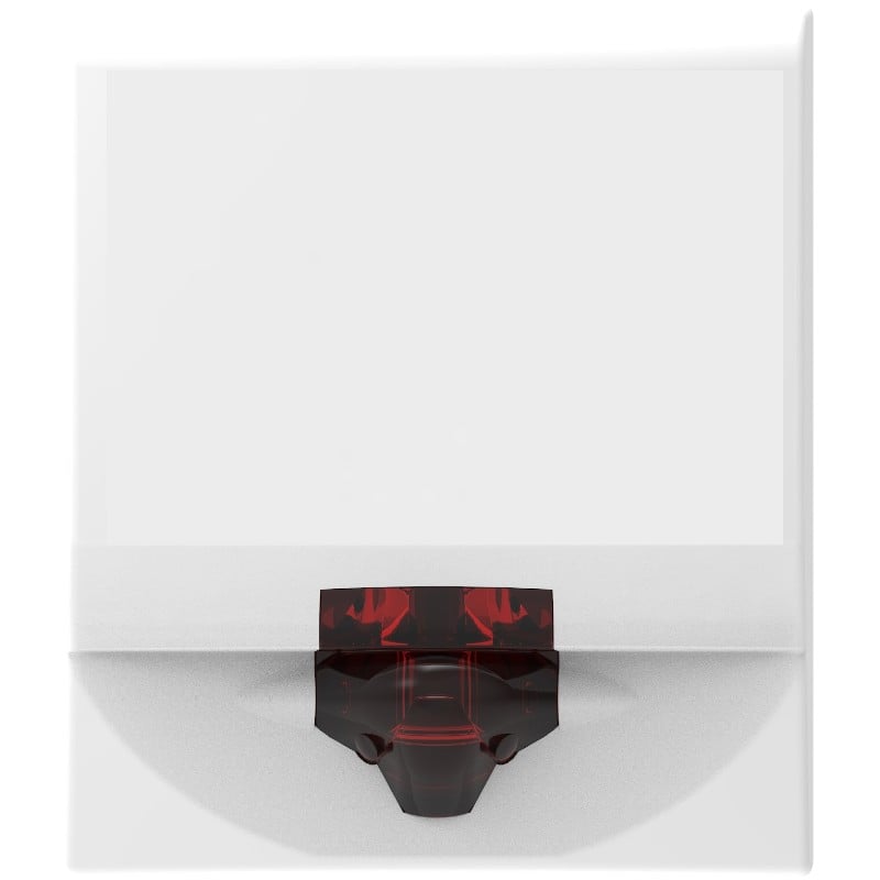 Kidde G4VWA-R Strobe, White, Alert, Red Lens