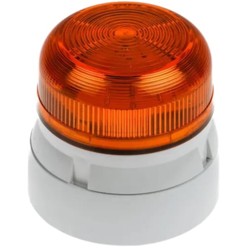 Edwards Signaling QBS-0018 45 Series Flashing Xenon Flashguard Beacon, 230 VAC, Clear