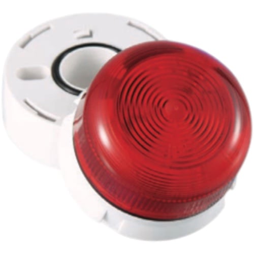Edwards Signaling QBS-0022 45 Series Steady-On LED Flashguard Beacon, 230 VAC, Red