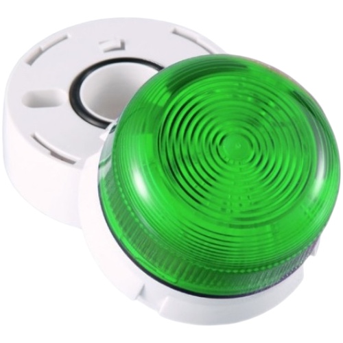 Edwards Signaling QBS-0026 45 Series Steady-On LED Flashguard Beacon, 230 VAC, Green