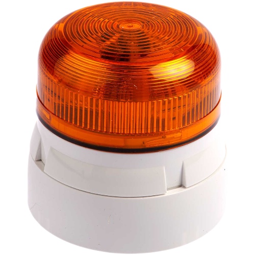 Edwards Signaling QBS-0027 45 Series Flashing LED Flashguard Beacon, 230 VAC, Red