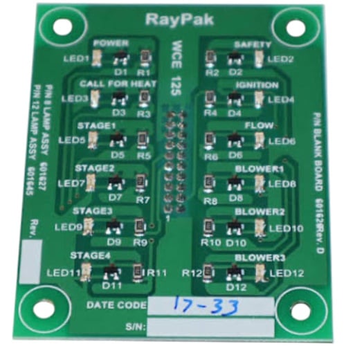 Raypak 007896F PC Board Display Kit with Status Light