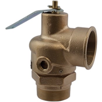 Conbraco 1220508 Steam Relief Valve, 2" x 2", 15 PSI, Bronze NB Cert, 2500 Lbs/hr