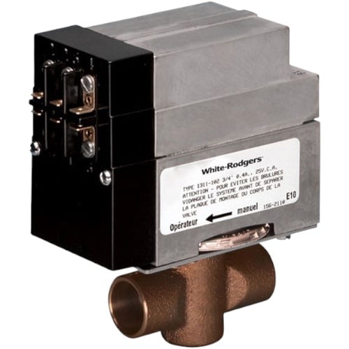 White-Rodgers 1311-103 24v Zone Valve 1" 3 Wire 2 Way with End Switch