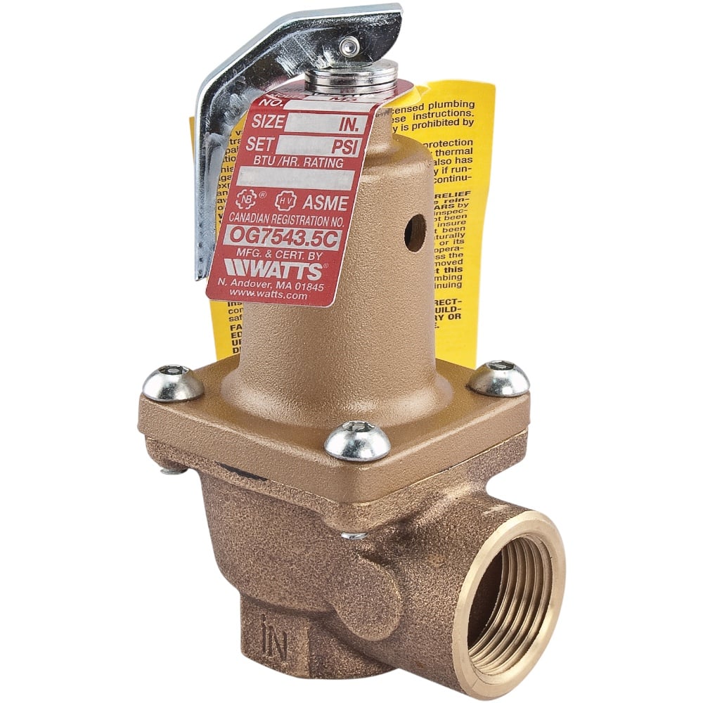 Watts 174A-3/4-40 Relief Valve 3/4" 40 PSI 800K BTU