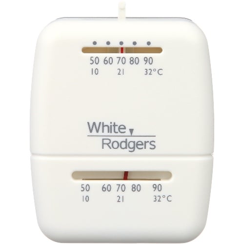 White-Rodgers 1C20-102 Heat Only Economy Stat No Off Switch 12v/24v 50-90°F