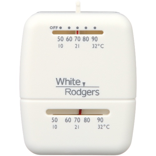 White-Rodgers 1C26-101 Snap Thermostat Heat/Cool 24v 50-90°F 1H-1C White