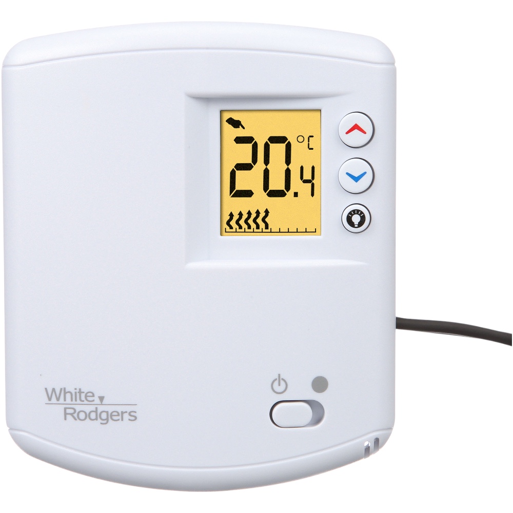White-Rodgers 1E65-144 Digital Thermostat Heat Only 120/240v SPST 2 Wire