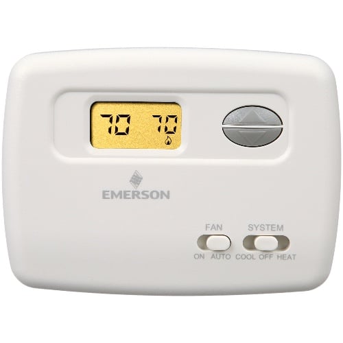White-Rodgers 1F78-144 Battery Powered Digital Thermostat 24v Single Stage Horizontal