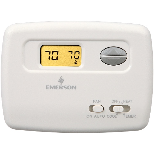 White-Rodgers 1F79-111 Digital Thermostat 24v Heat Pump Horizontal Mount