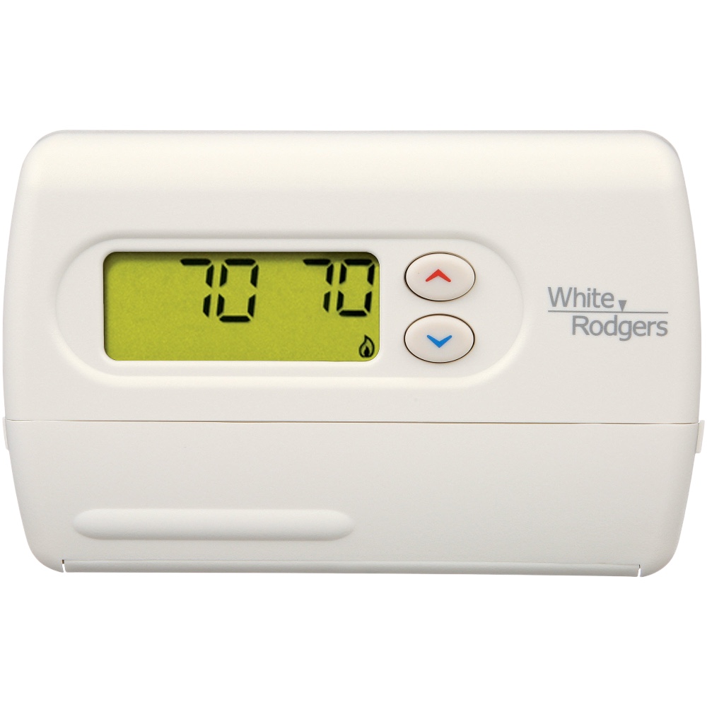 White-Rodgers 1F86-344 Digital Thermostat 24v 2 Wire Non-programmable Conventional