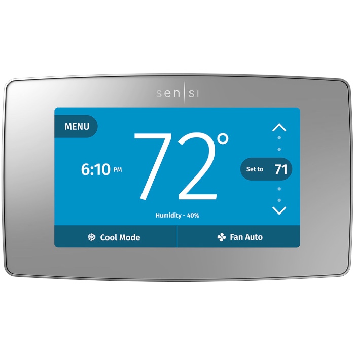 White-Rodgers 1F95U-42WFS Sensi Touch Smart Thermostat Silver HomeKit Compatible