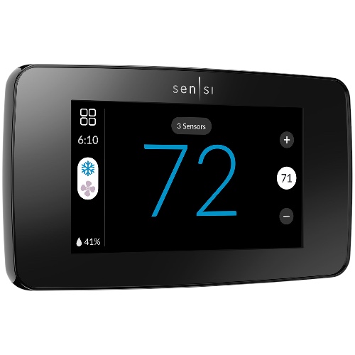 White-Rodgers 1F96U-42WFB Sensi Touch 2 Smart Thermostat Black with Remote Access