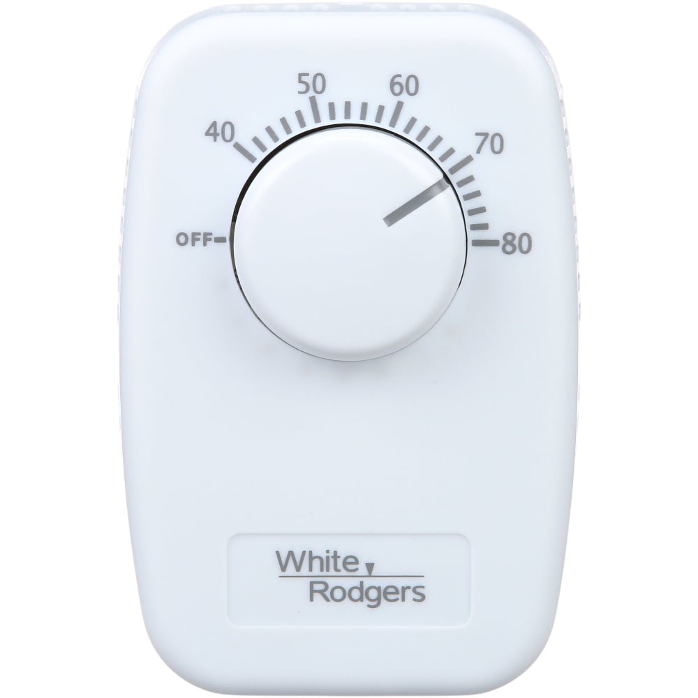 White-Rodgers 1G66-641 Line Voltage Thermostat DPST 40-80°F No Thermometer