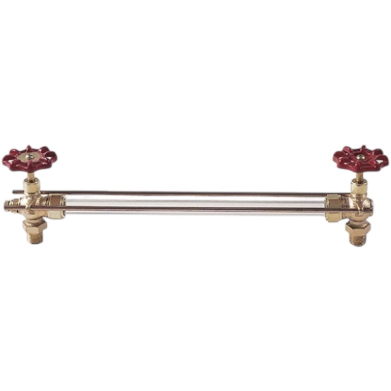 Conbraco 2010400 Gauge Glass Set, 1/2" Rough Brass, 5/8" x 12" with Rod