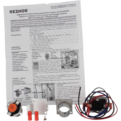 Reznor 209184 Fan Control Replacement Kit
