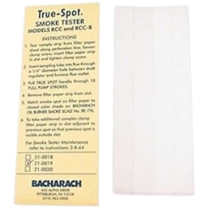 Bacharach 21-0019 Smoke Filter Paper, 10 Sheets, 1/2" Square