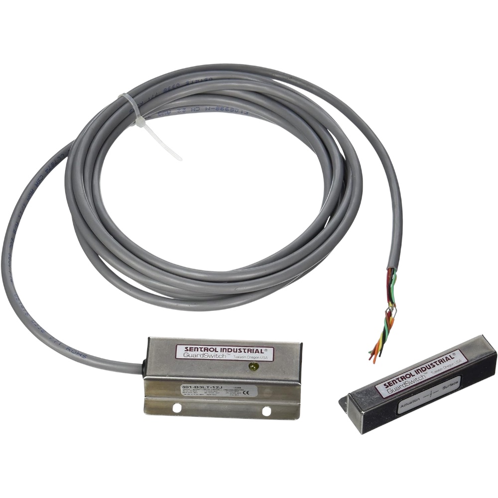 Edwards Signaling 301-B3LT-12J Safety Interlock Switch, TPST, LED, Magnetic T, 22/6