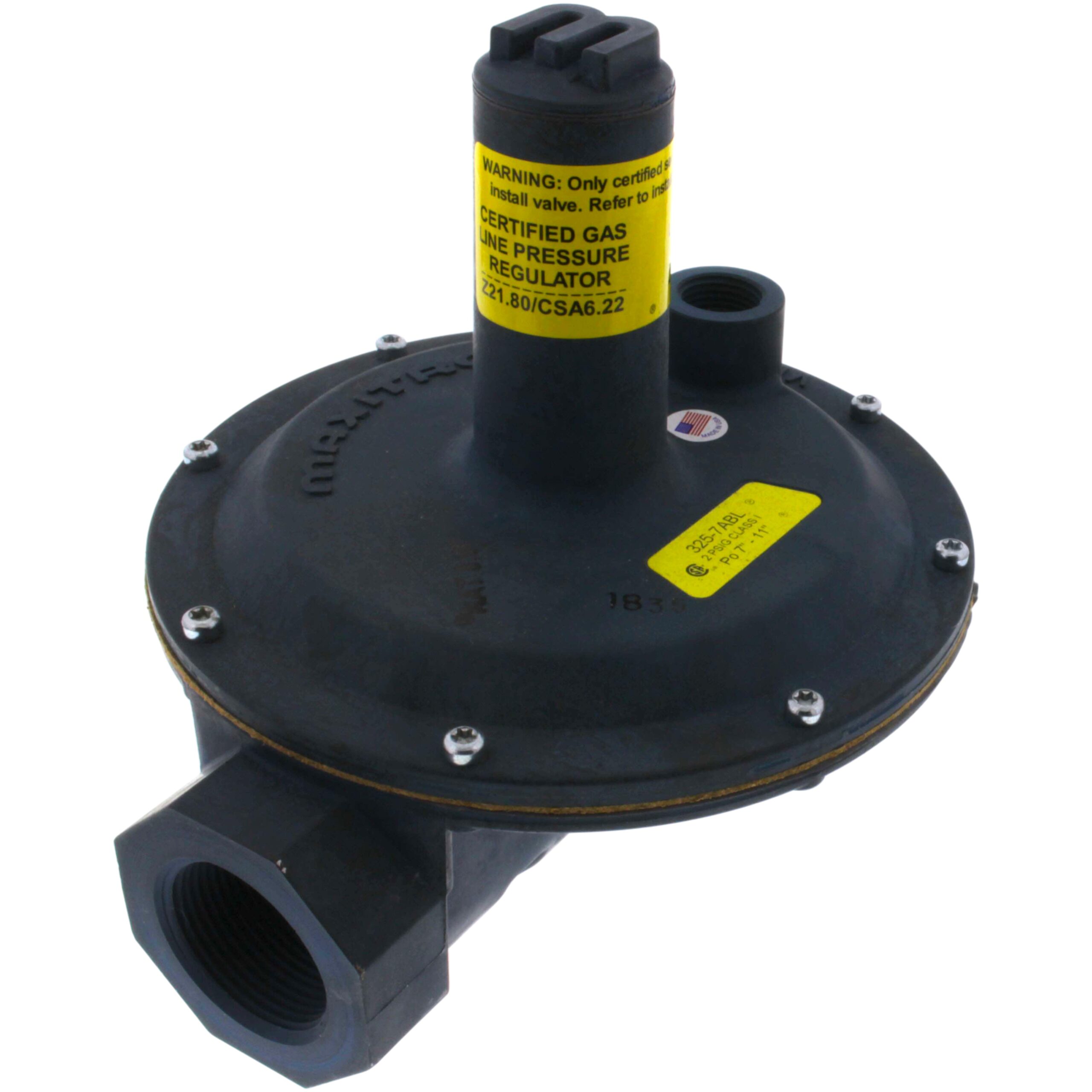 Maxitrol 325-7ABL Line Regulator, 1-1/4", Imblue Tech, ANSI Z21.80, 2 PSI