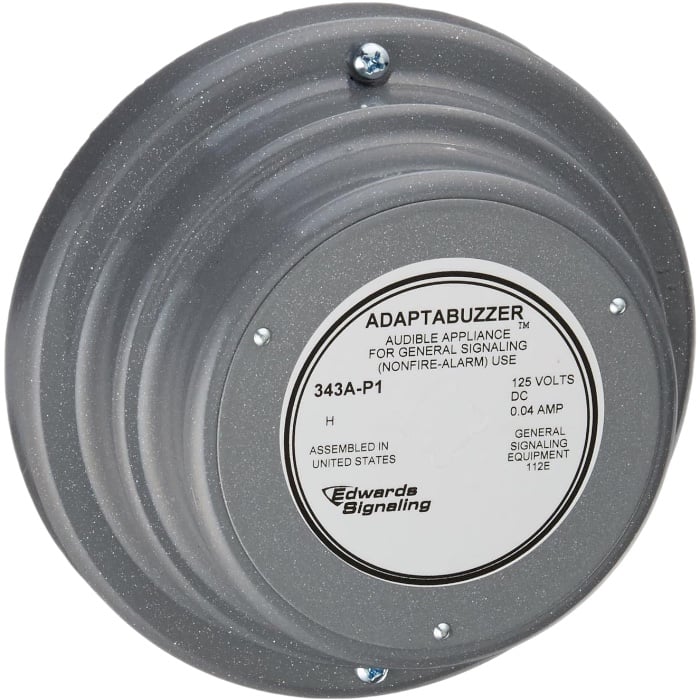 Edwards Signaling 343A-P1 Buzzer, 125 VDC