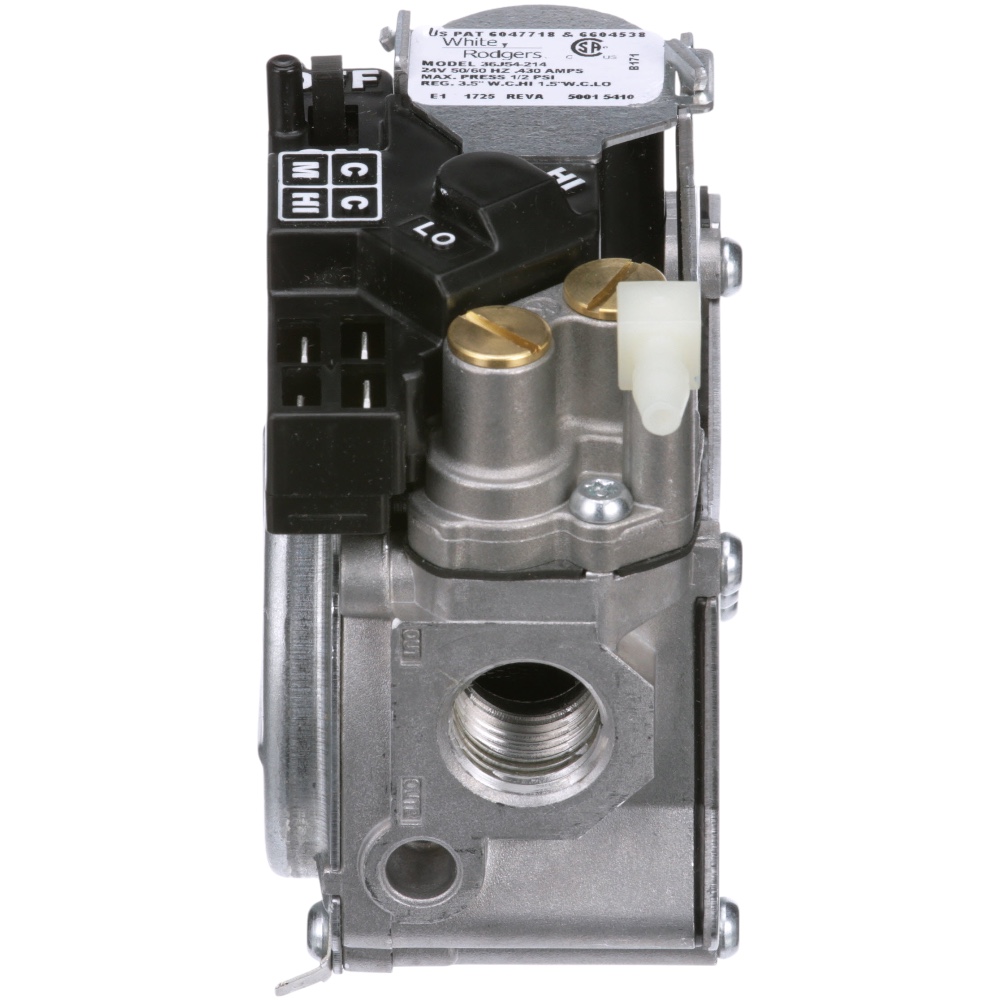 White-Rodgers 36J54-214 2 Stage Gas Valve 1/2" X 1/2" with Pressure Taps