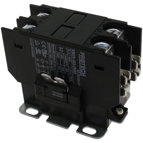 Rheem 42-25102-01 Protech Contactor, 30A, 2 Pole, 24V Coil