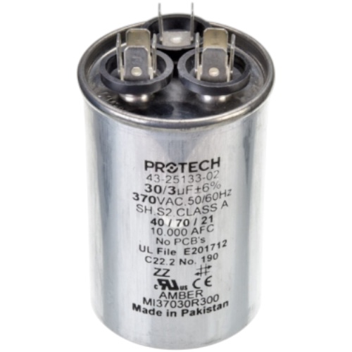 Rheem 43-25133-02 Capacitor, 30/3/370 Dual Round
