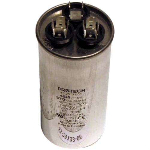 Rheem 43-25133-06 Capacitor, 45/5/370 Dual Round