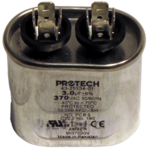 Rheem 43-25134-01 Capacitor, 3/370 Single Oval